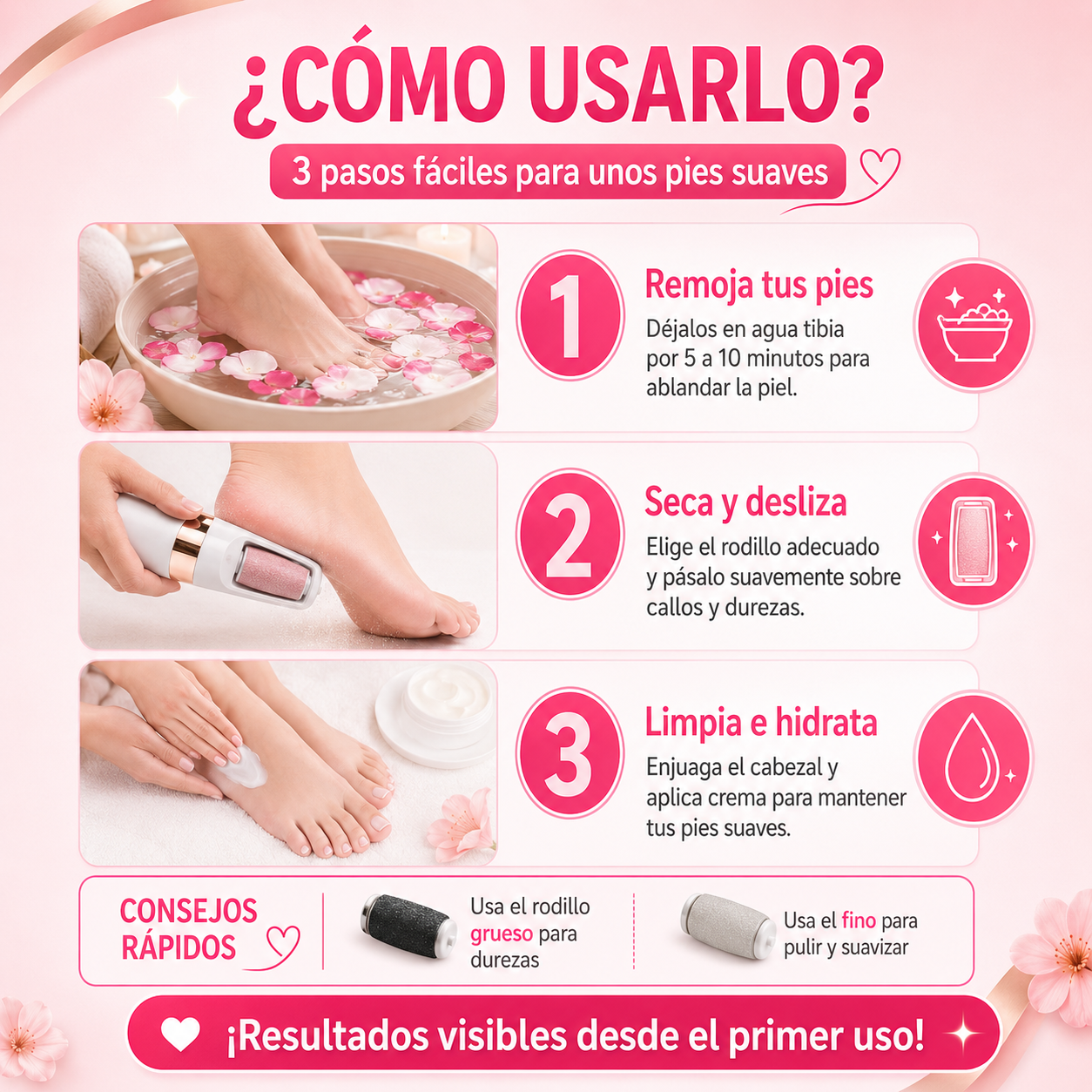 Removedor Callos Eléctrico Recargable