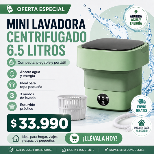 Mini Lavadora Centrifugado 6.5 Litros