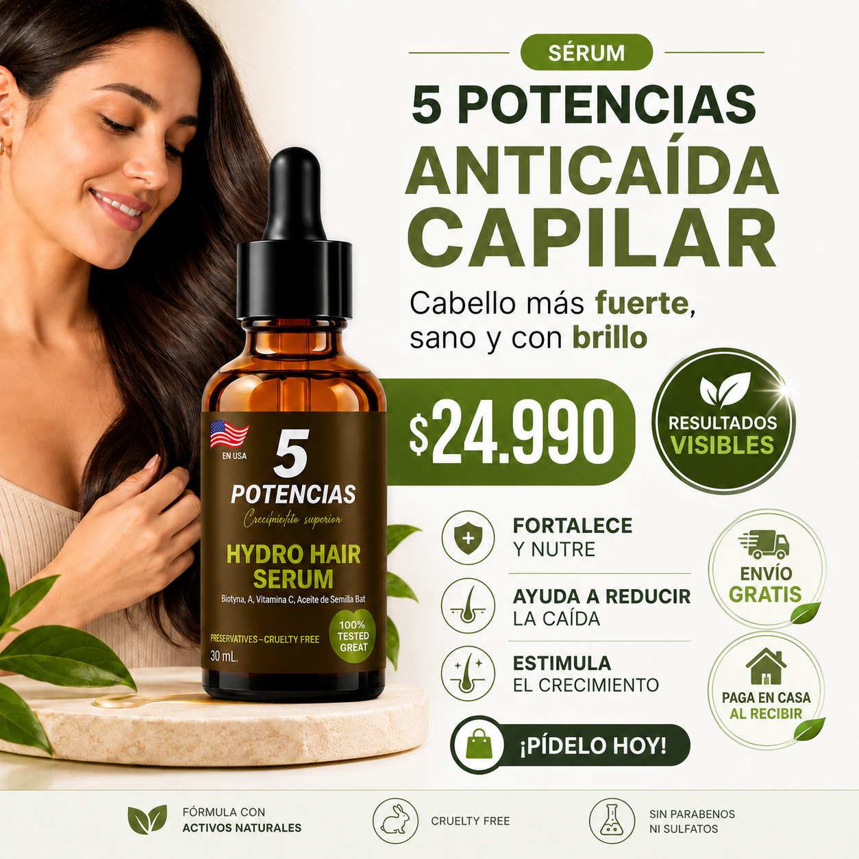 SERUM™ — Restaura, hidrata y reactiva tu cabello