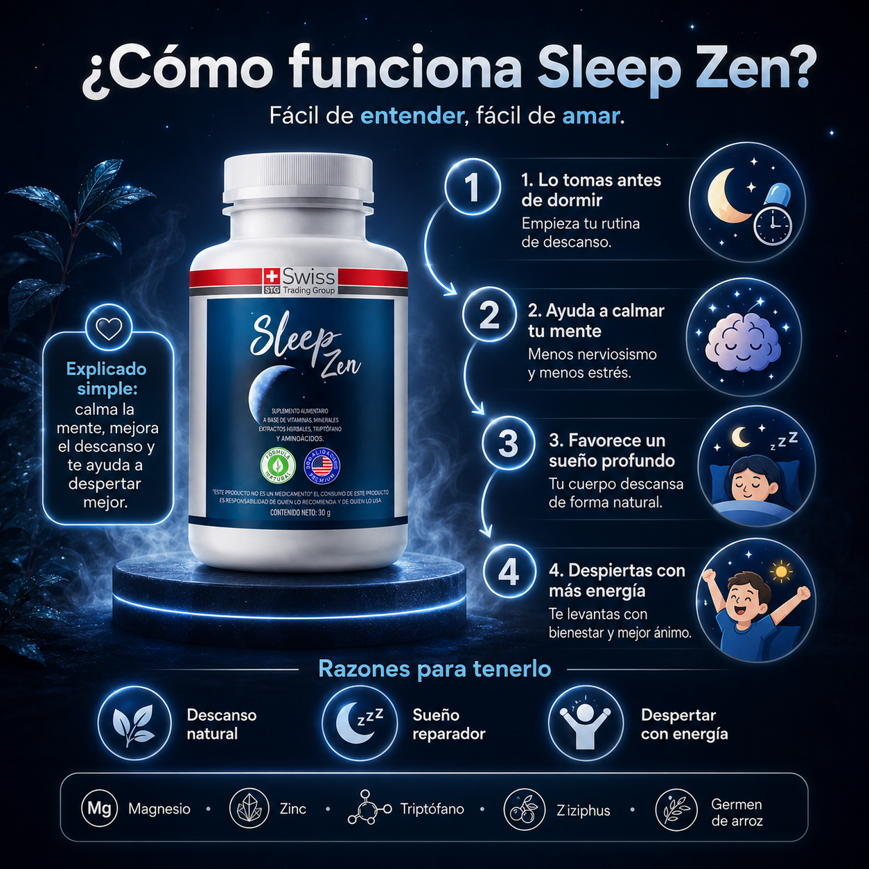 Sleep Zen™ - Recupera el sueño reparador que tu cuerpo y tu mente tanto necesitan hoy