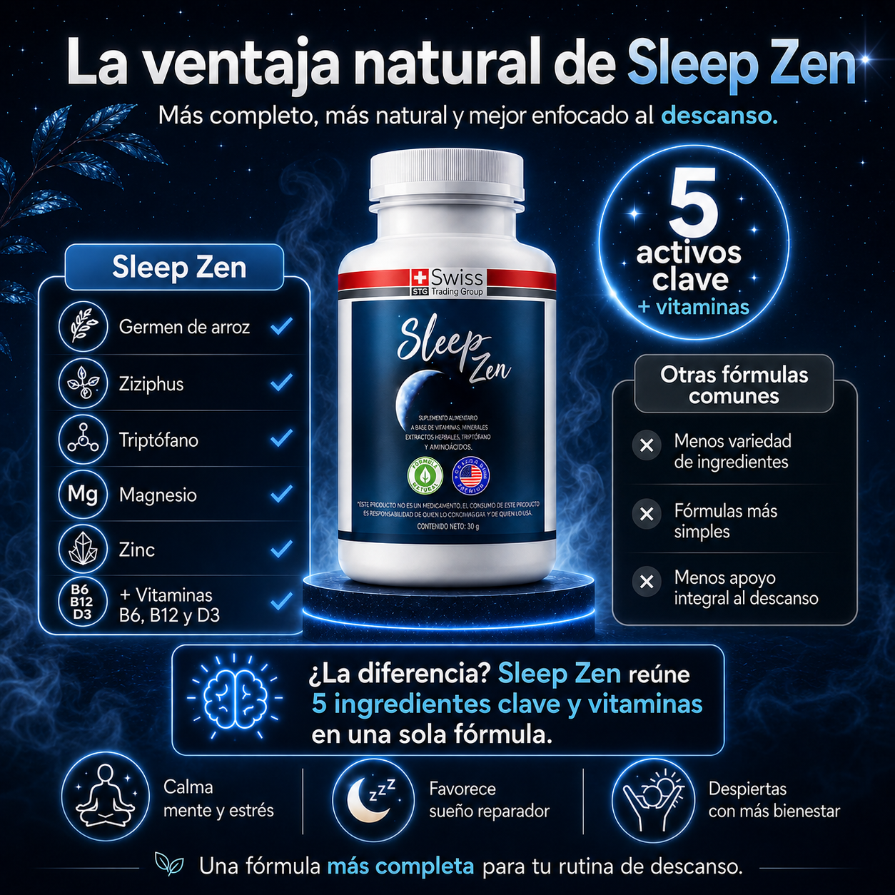 Sleep Zen™ - Recupera el sueño reparador que tu cuerpo y tu mente tanto necesitan hoy